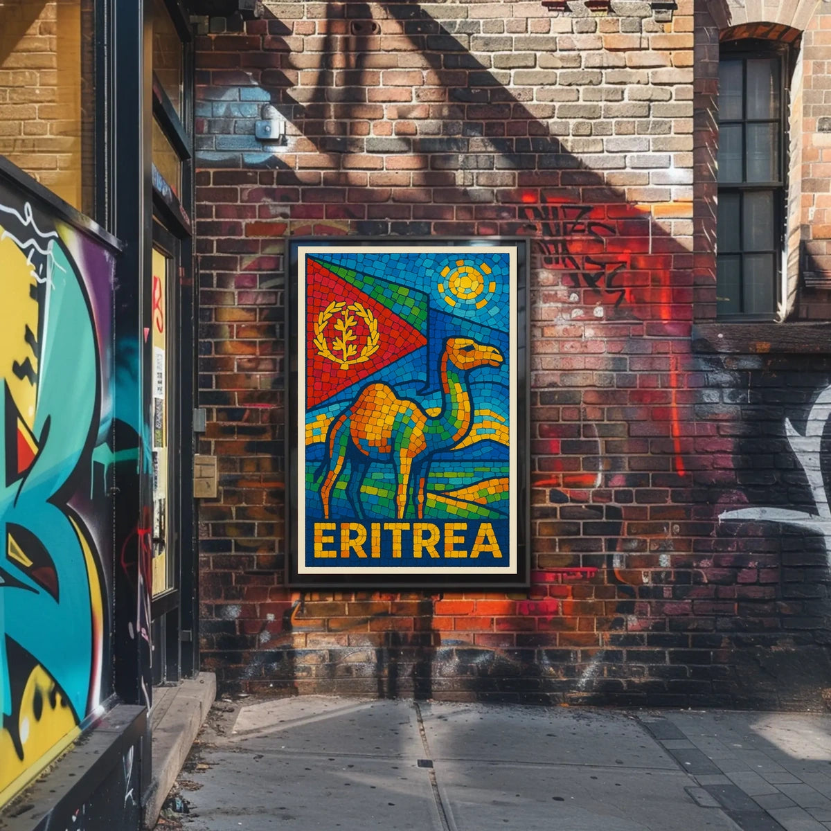 Eritrea Mosaic Art Poster