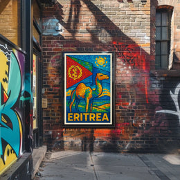 Eritrea Mosaic Art Poster
