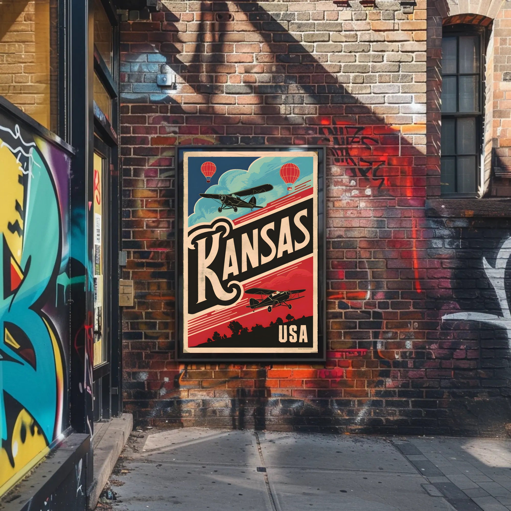 Vintage Kansas Travel Poster