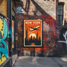 New York Skyline Travel Masterpiece Travel Poster