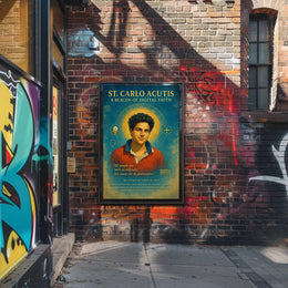 St. Carlo Acutis A Beacon Of Digital Poster