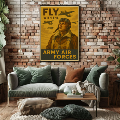 Fly with the Army Air Forces Recruitment Poster