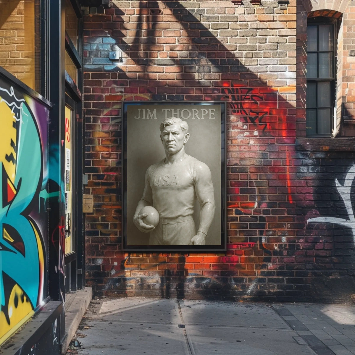 Tribute to a Legendary Athlete Jim Thorpe Poster