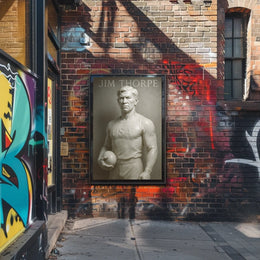 Tribute to a Legendary Athlete Jim Thorpe Poster