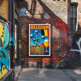 Belgium A Cultural Mosaic Poster