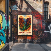 Black Canyon Watercolor Adventure Art Print