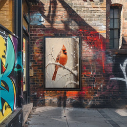 Winter Cardinal Poster