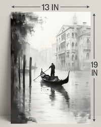 Gondola In The Mist Poster