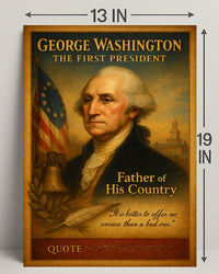 George Washington The First President Poster PosterGoat