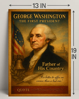 George Washington The First President Poster PosterGoat