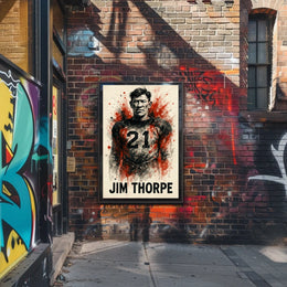 Jim Thorpe Legendary Athlete Poster
