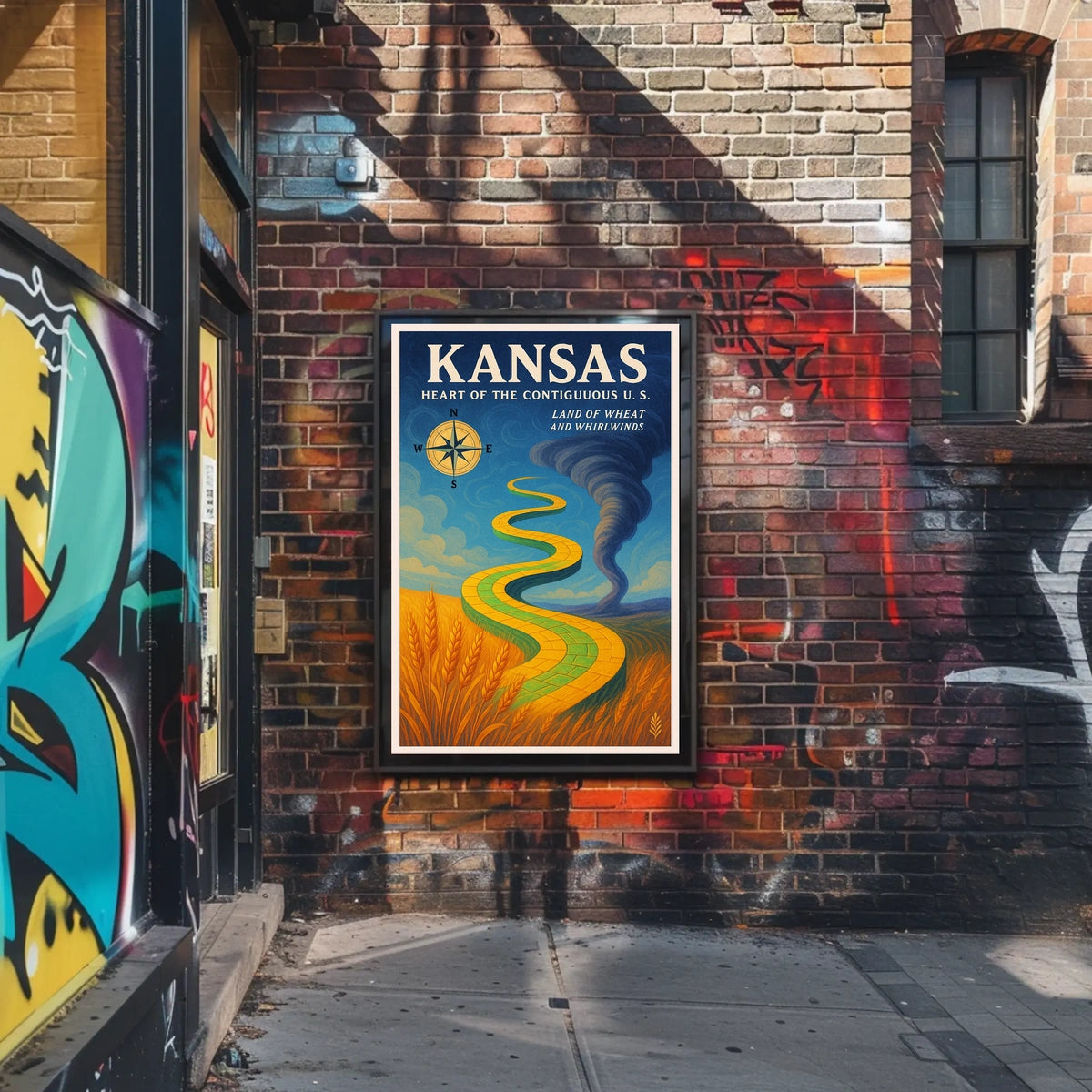 Kansas Heart of the Contiguous U.S Poster
