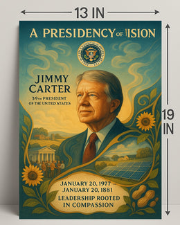 Jimmy Carter Civic Impact Presidential Artwork PosterGoat