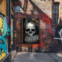 Eerie Skull with Ornate Collar: Abstract or Artistic Poster PosterGoat