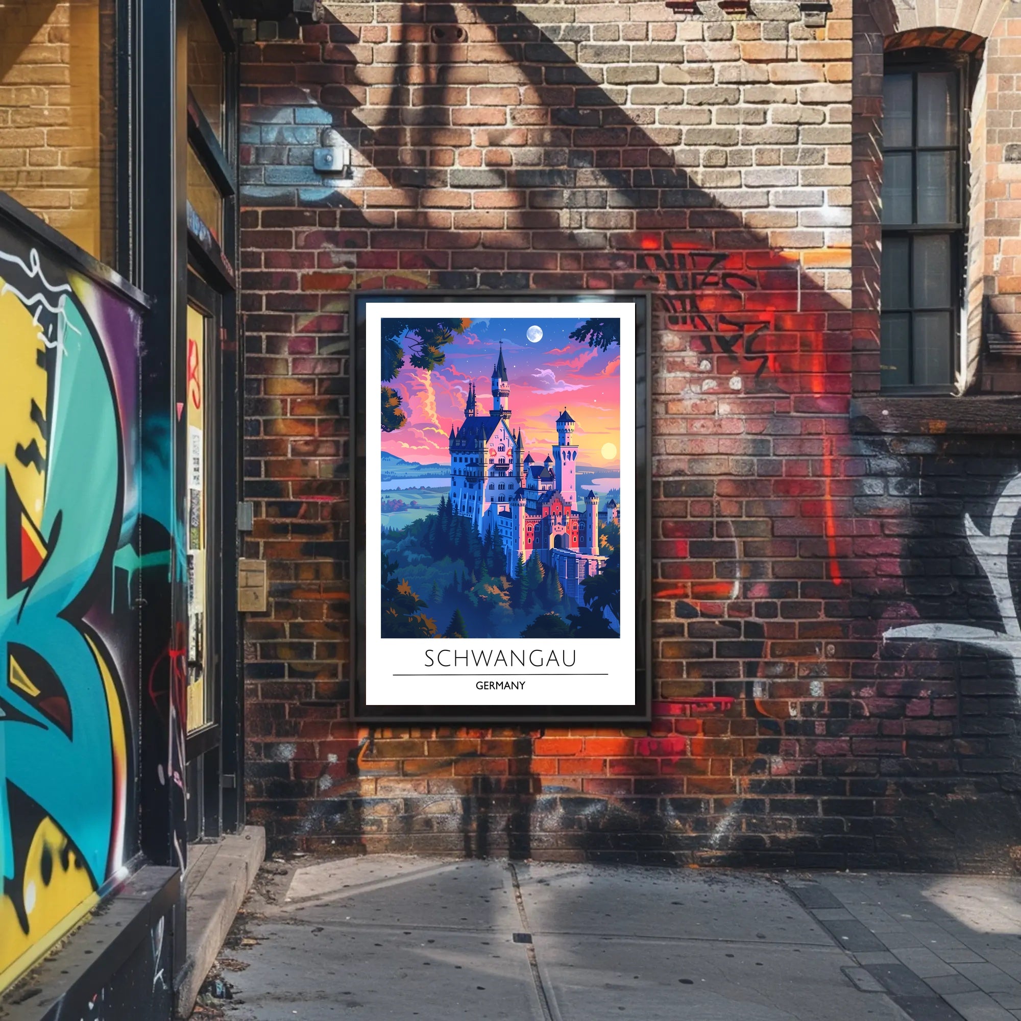 Neuschwanstein Castle Travel Poster