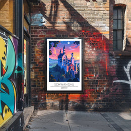 Neuschwanstein Castle Travel Poster
