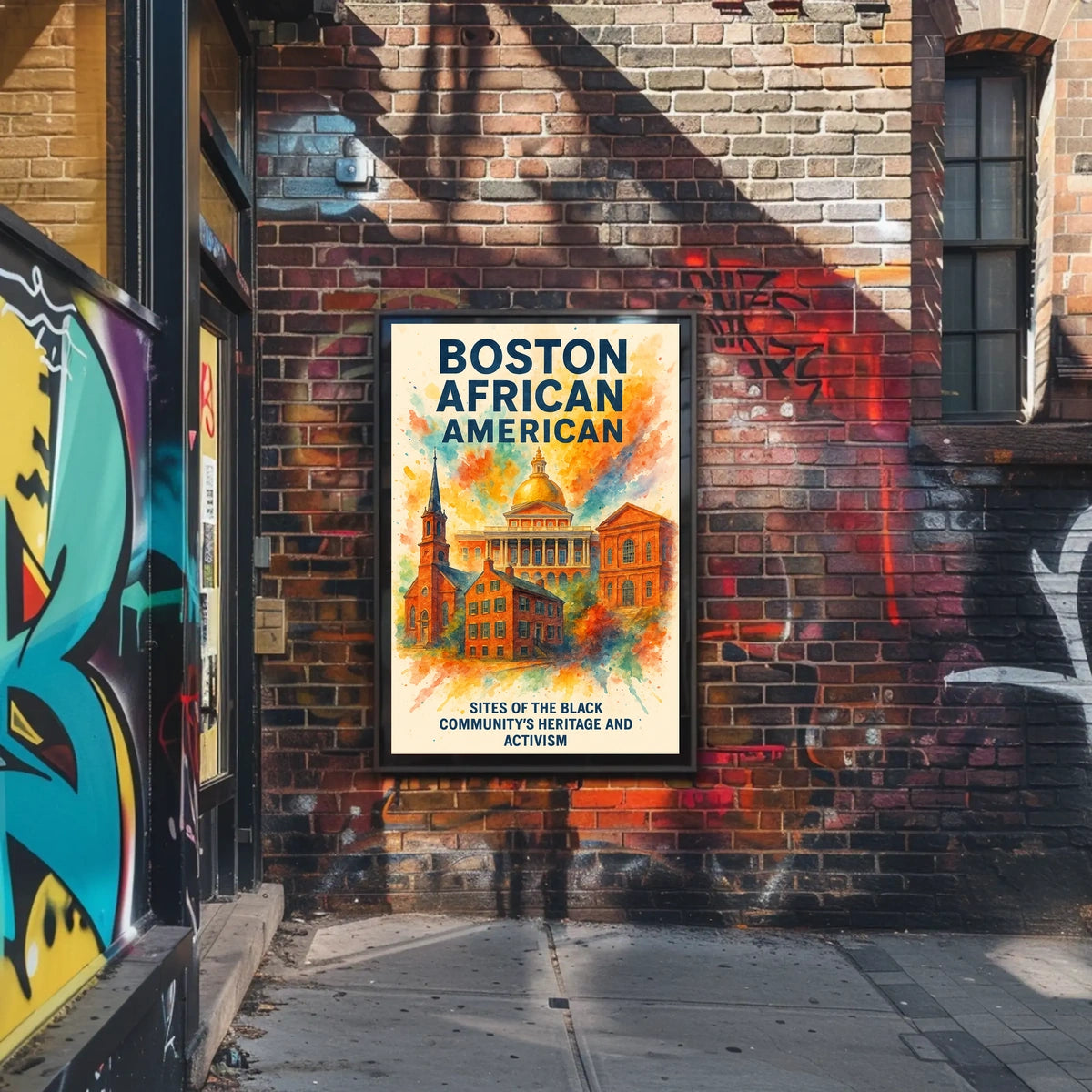 Boston's African American Heritage Vintage Poster