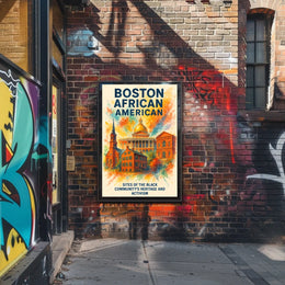 Boston's African American Heritage Vintage Poster