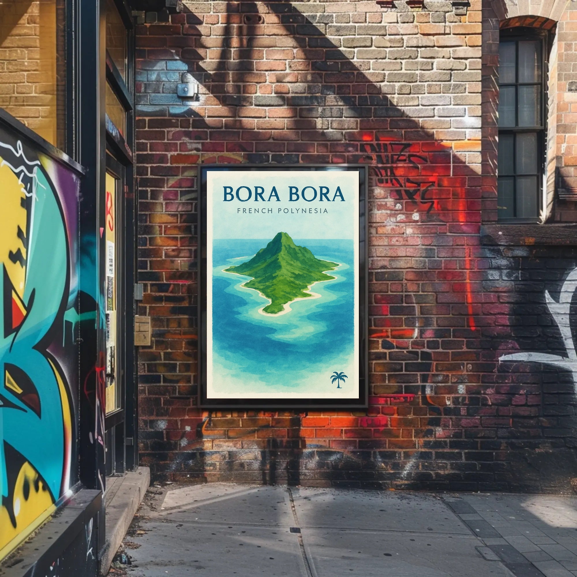 Bora Bora Tropical Island Travel Poster PosterGoat