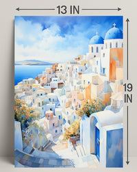 Santorini Serenity Poster