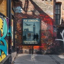 Fly London 1970 Poster