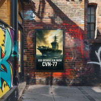 USS George H.W. Bush CVN-77 Poster PosterGoat