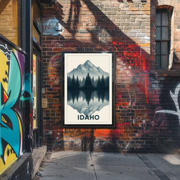 Idaho Mountain Reflection Poster