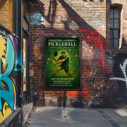 Unlocking the Energy of Pickleball Poster