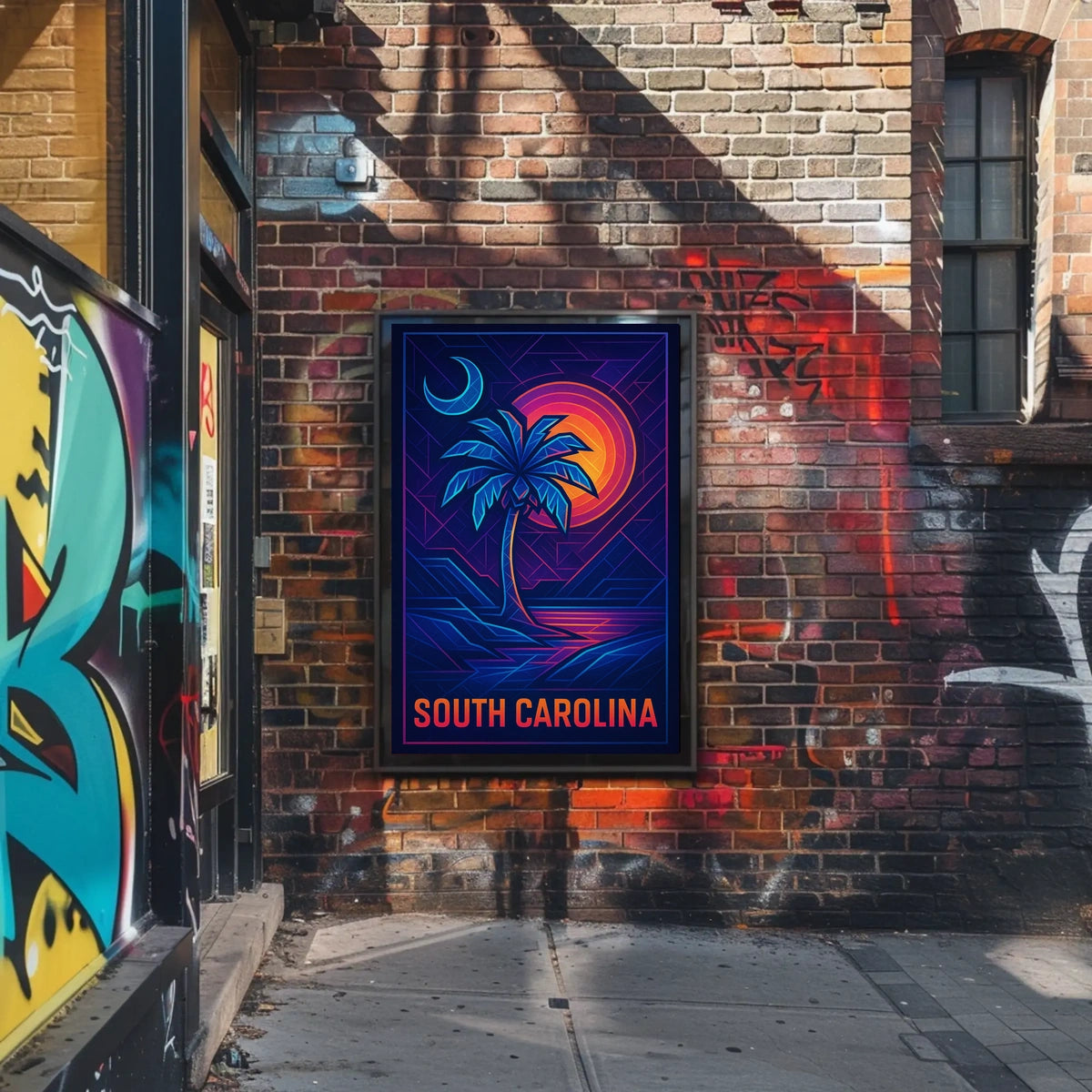 South Carolina Vibrant Landscape Poster