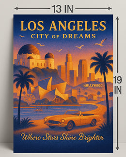 Los Angeles City of Dreams Poster Print PosterGoat