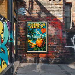 Tropical Paradise Dominican Republic Poster