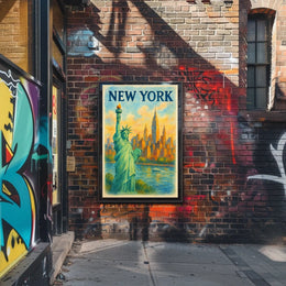 New York Cityscape Poster