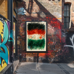 Abstract Watercolor Flag Poster
