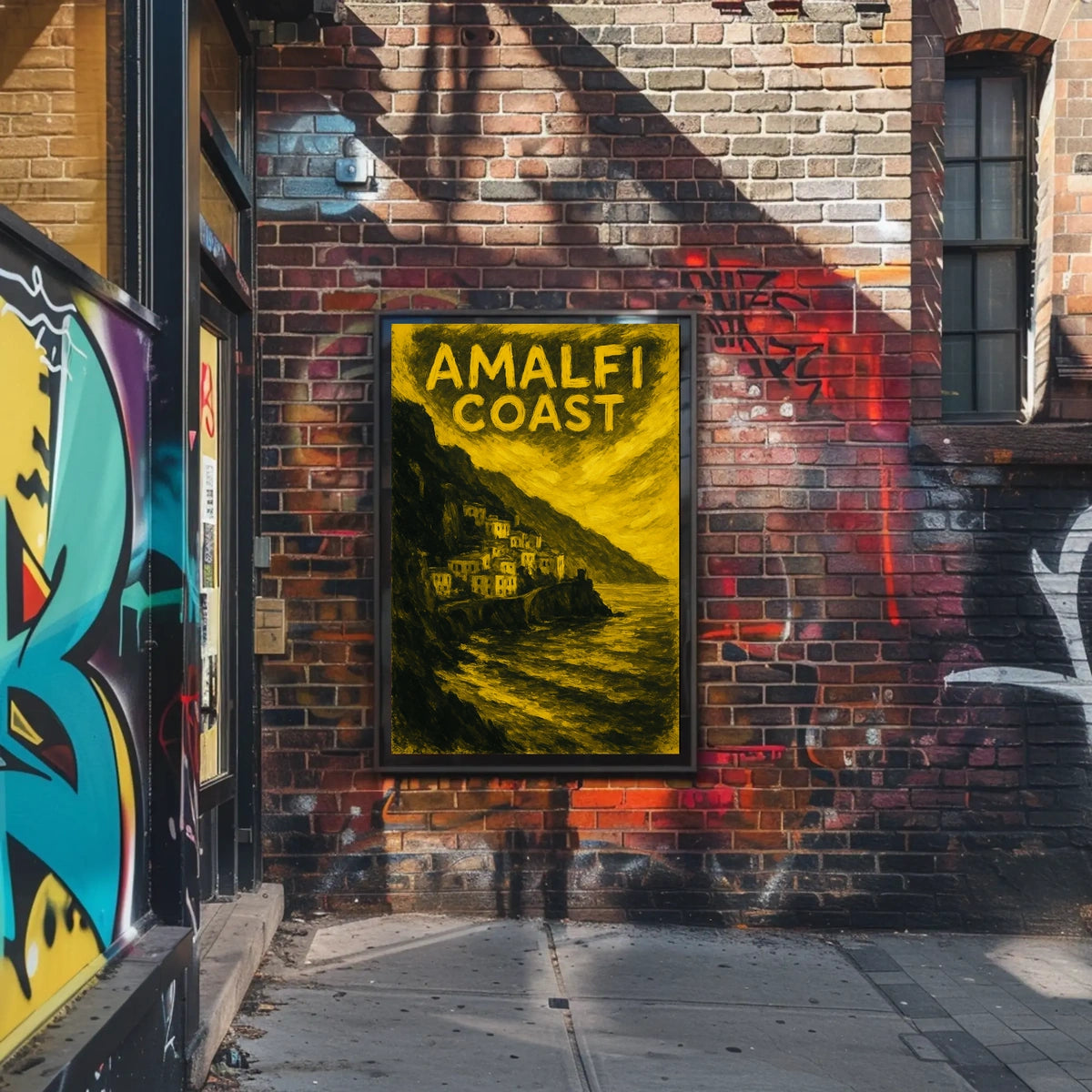 Amalfi Coast Poster Wall Art Coastal Decor Gallery Print