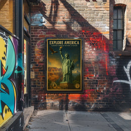Explore America A Journey Through Poster