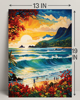 Tropical Sunset Serenity Poster