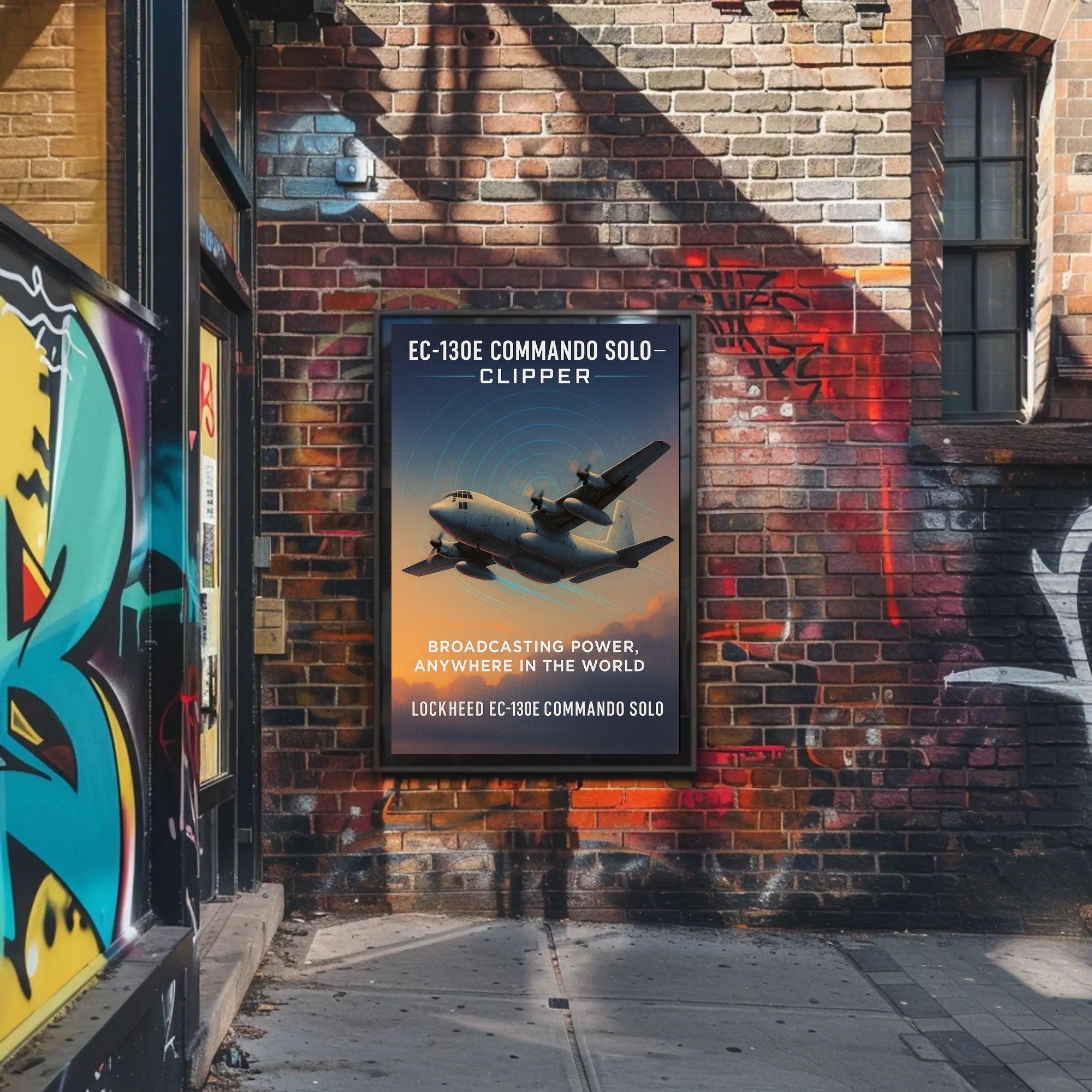 EC-130E Commando Solo Broadcasting Power Poster PosterGoat