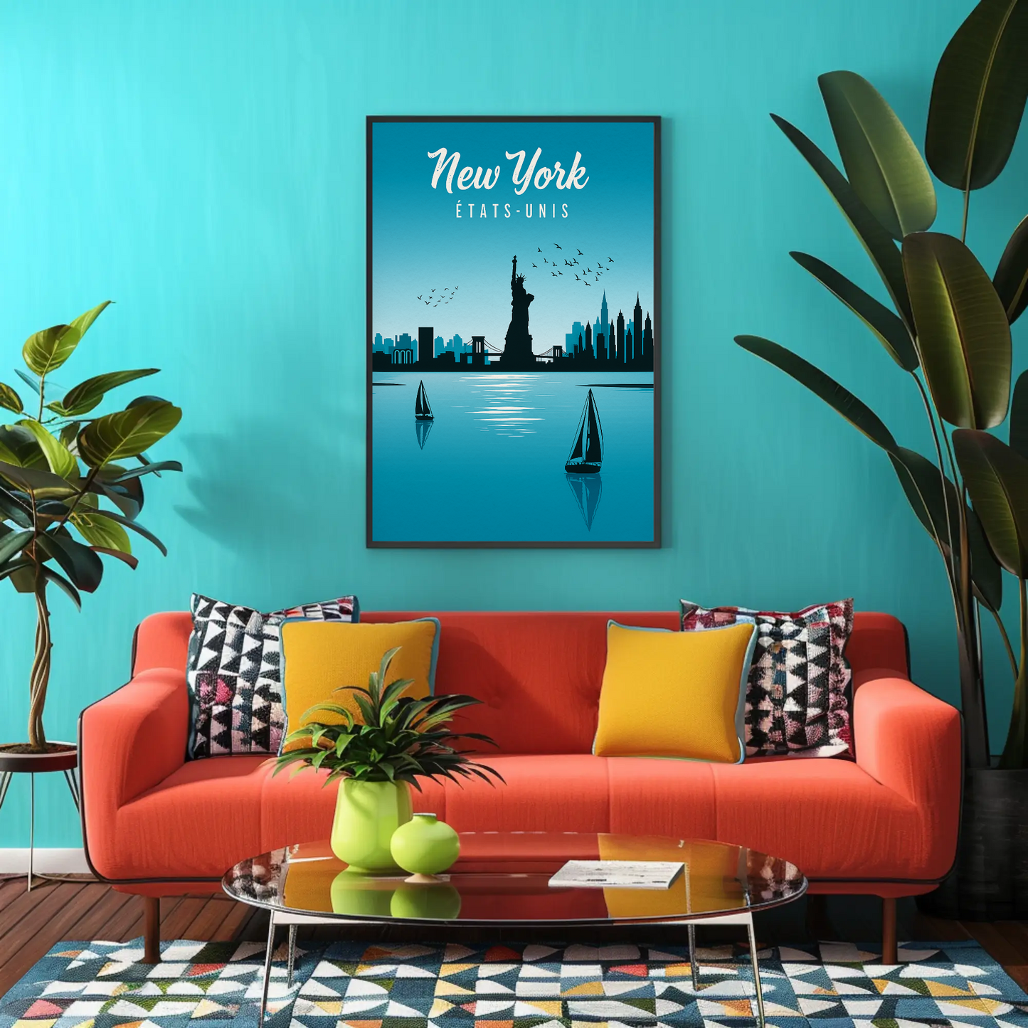 New York Statue of Liberty Vintage Poster