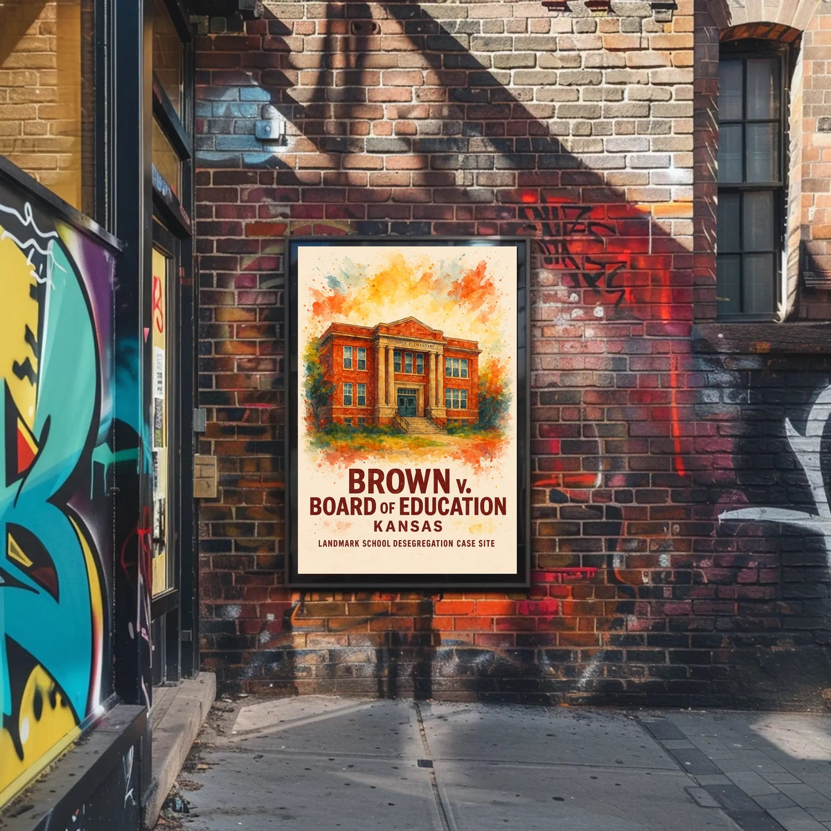 Brown v. Board of Education Historical Poster