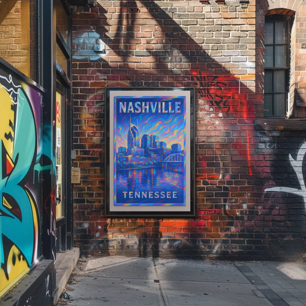Nashville Skyline Art Poster