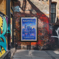Nashville Skyline Art Poster