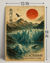 Glacier Bay Vintage National Park Poster