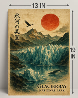 Glacier Bay Vintage National Park Poster