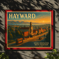 Hayward Travel Poster: Innovation Meets Tradition