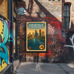 Louisville, Kentucky Where History and Innovation Thrive Poster