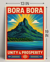 Bora Bora  Unity & Prosperity Poster PosterGoat