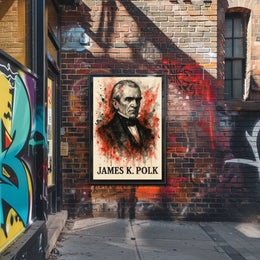 James K. Polk 19th Century Historical Presidential Poster