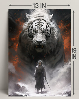 Warrior And The White Tiger Poster