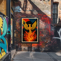Phoenix Rebirth Artistic Masterpiece: Abstract, Artistic, or Pop Culture Poster
