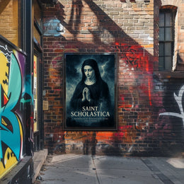 Saint Scholastica Patroness Of Poster